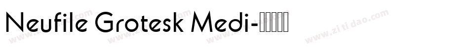 Neufile Grotesk Medi字体转换